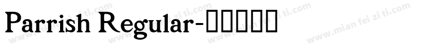 Parrish Regular字体转换